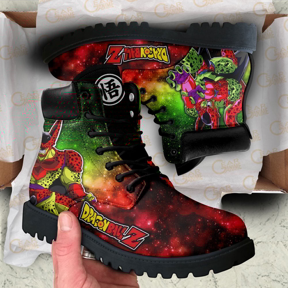 Dragon Ball Cell Max Boots Anime Custom Shoes Galaxy Style