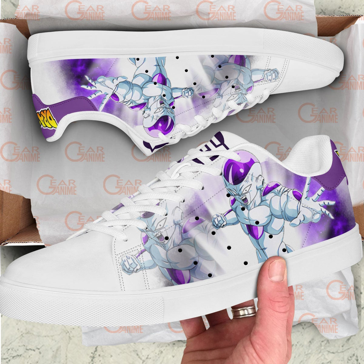 Dragon Ball Frieza Skate Sneakers Custom Anime Shoes