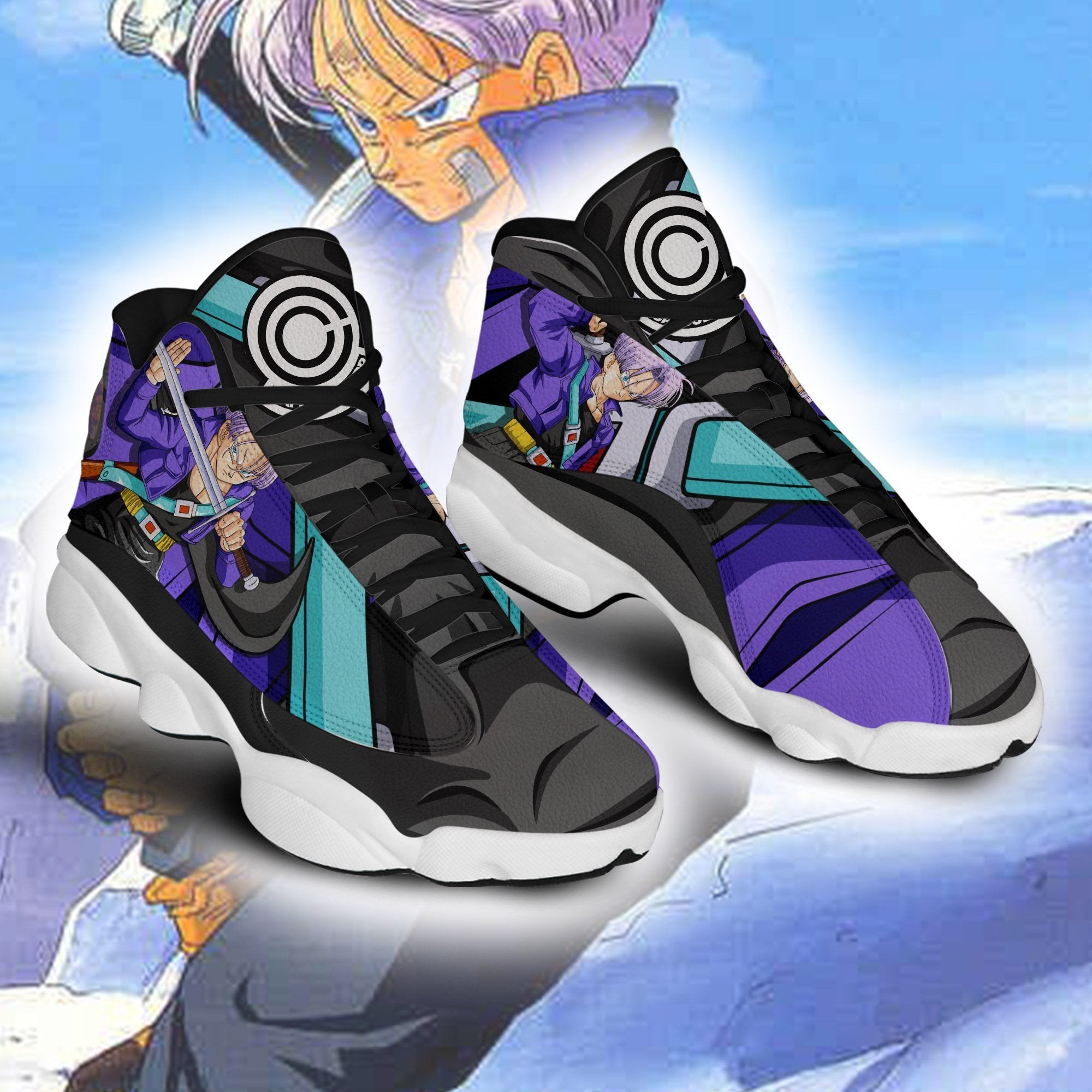 Dragon Ball Future Trunks JD13 Sneakers Custom Anime DBZ Shoes