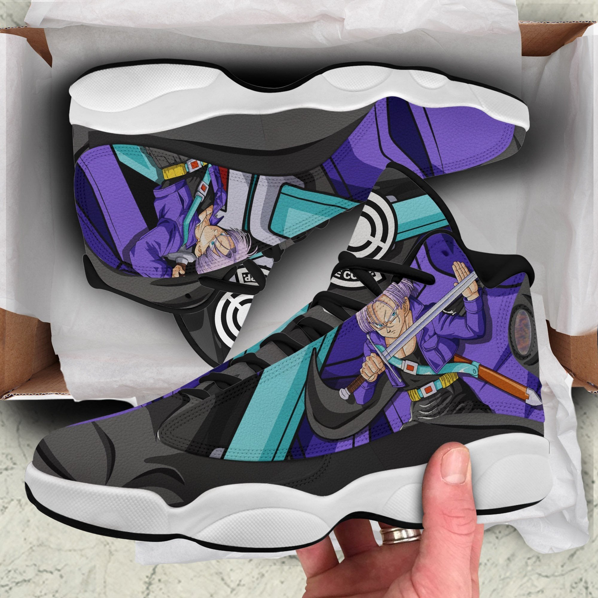 Dragon Ball Future Trunks JD13 Sneakers Custom Anime DBZ Shoes