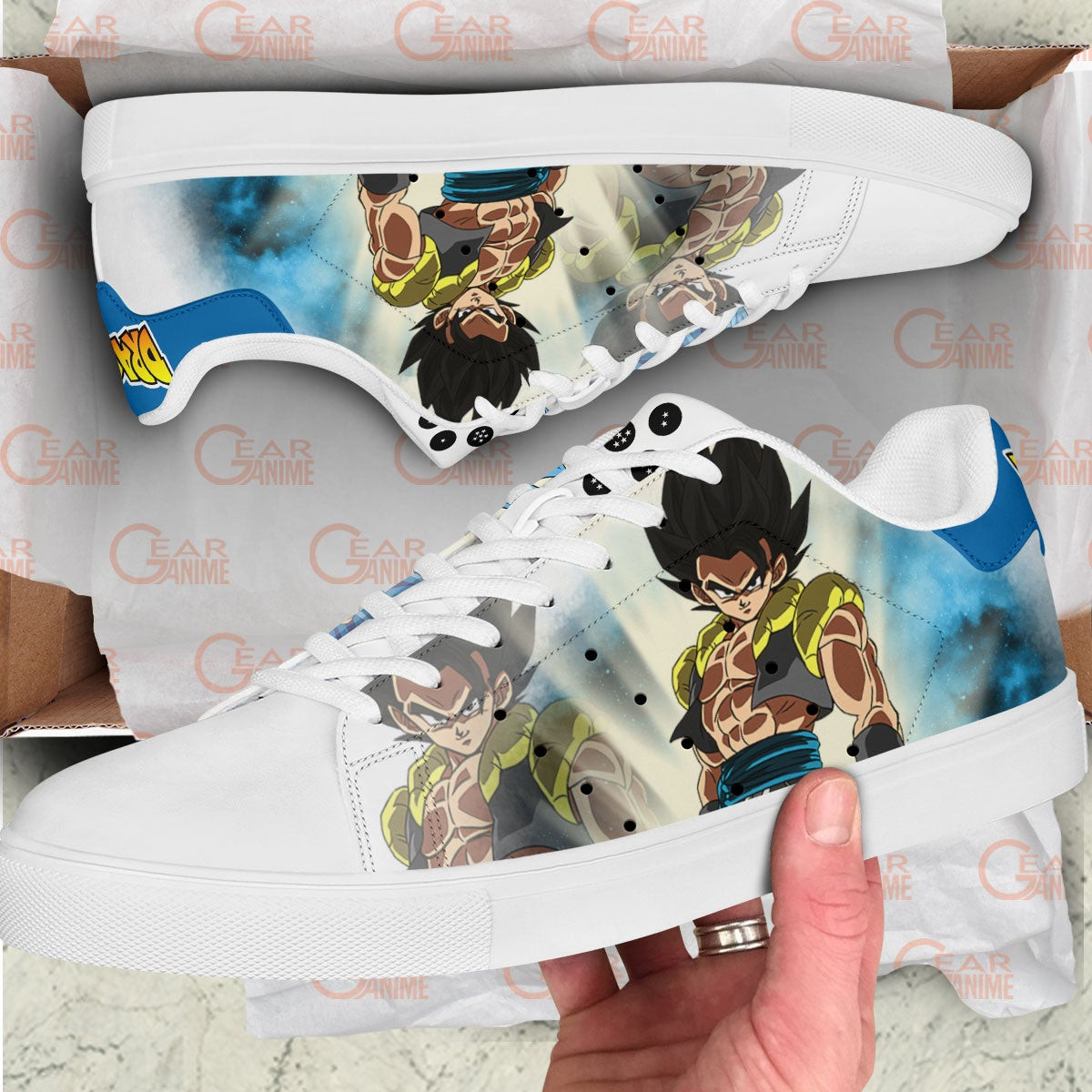 Dragon Ball Gogeta Skate Sneakers Custom Anime Shoes