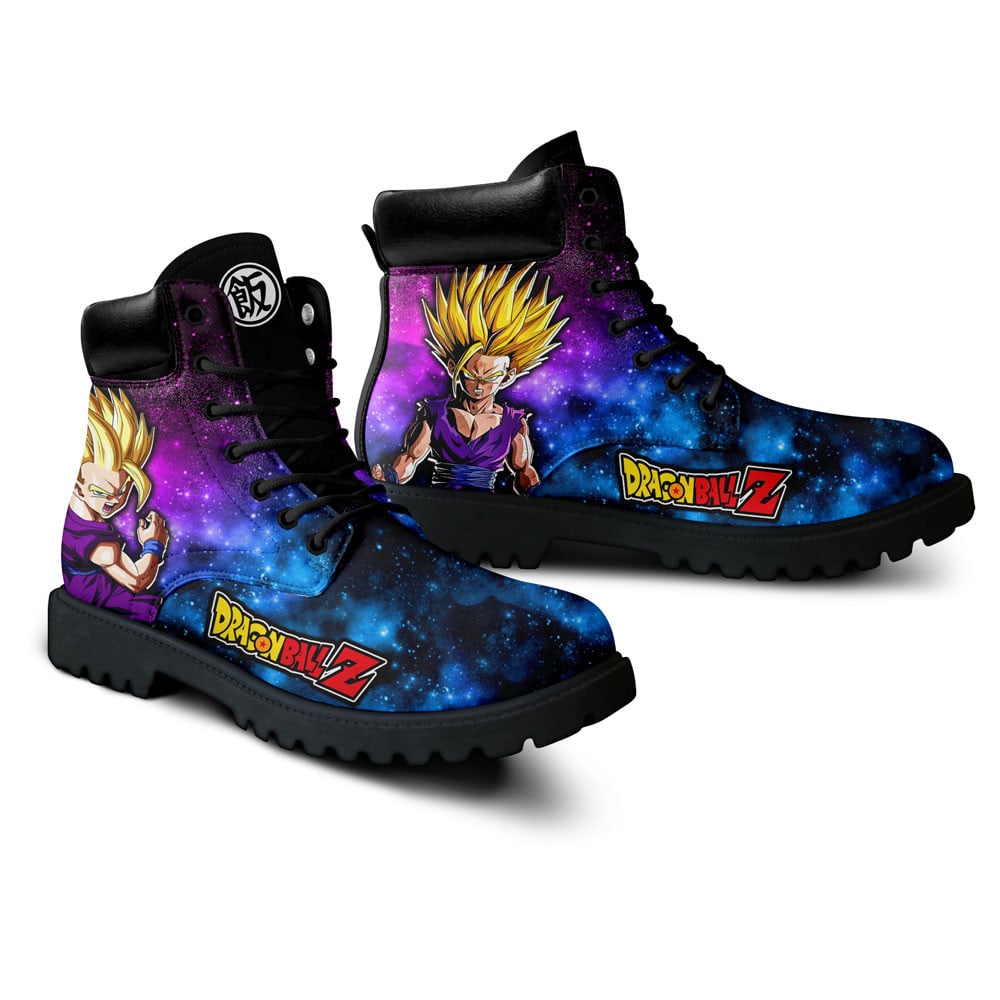 Dragon Ball Gohan Super Saiyan Boots Anime Custom Shoes Galaxy Style