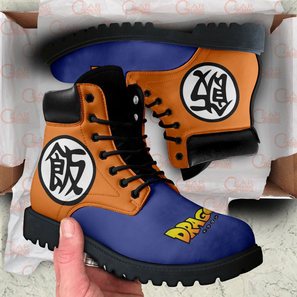 Dragon Ball Gohan Symbol Boots Anime Custom Shoes