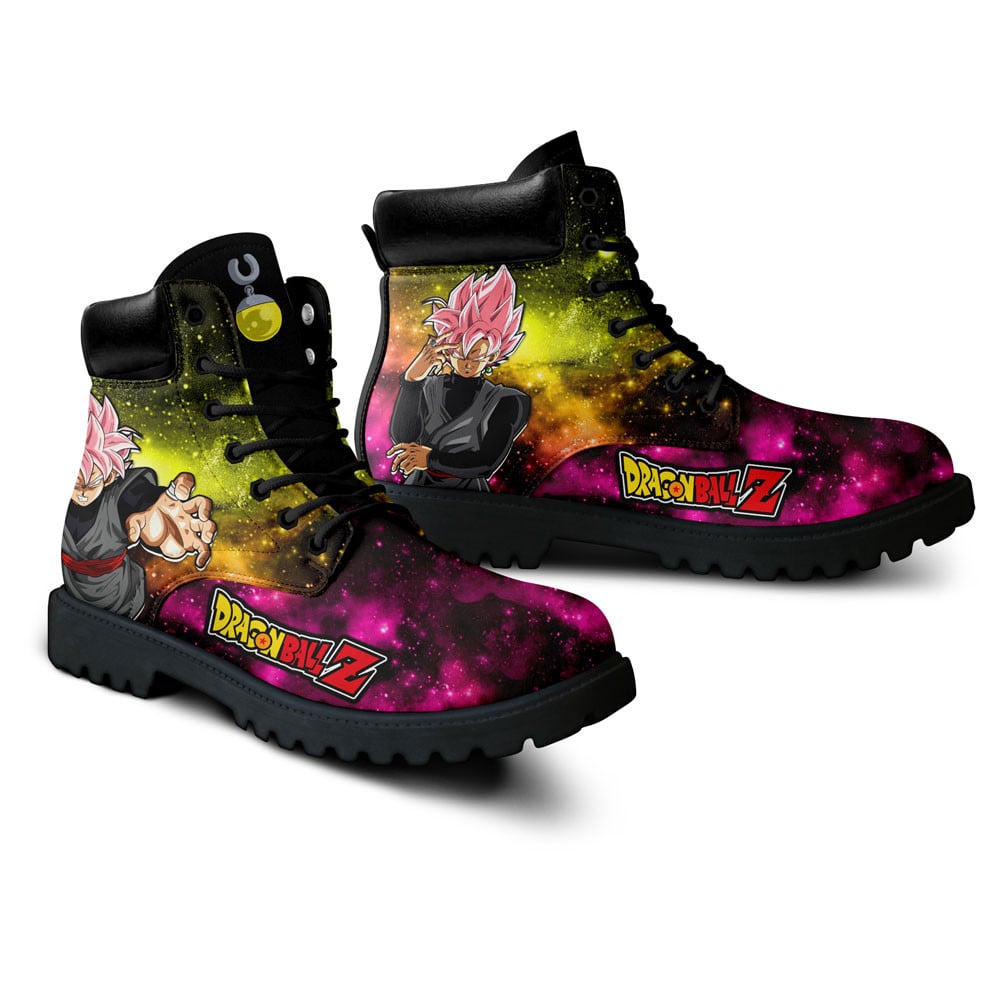 Dragon Ball Goku Black Rose Boots Anime Custom Shoes Galaxy Style