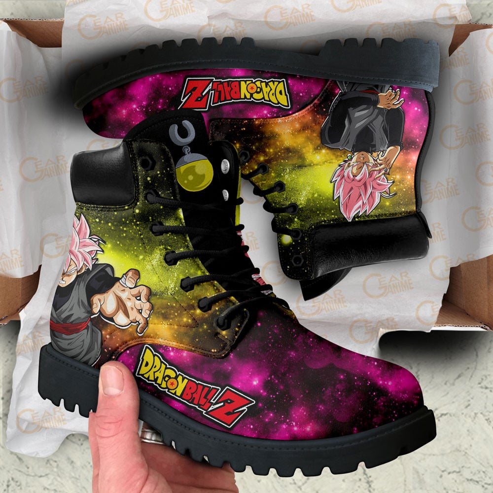 Dragon Ball Goku Black Rose Boots Anime Custom Shoes Galaxy Style