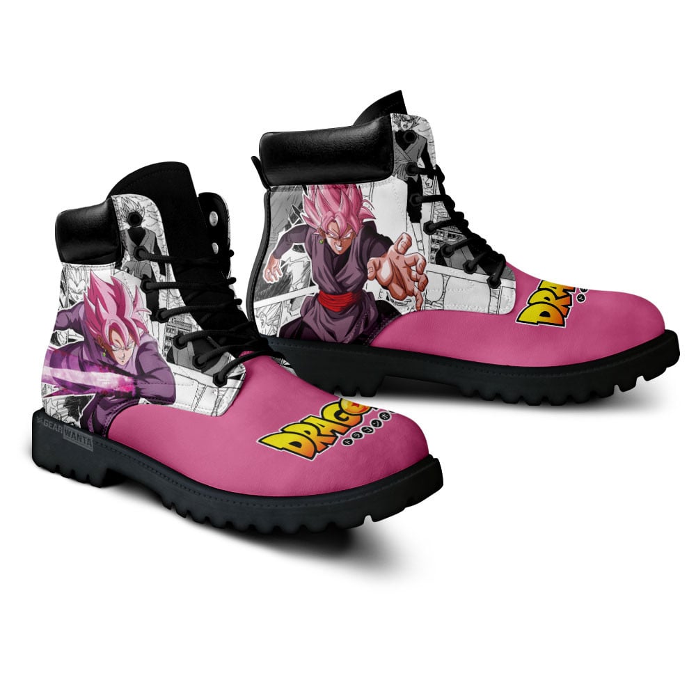 Dragon Ball Goku Black Rose Boots Custom Manga Anime Shoes