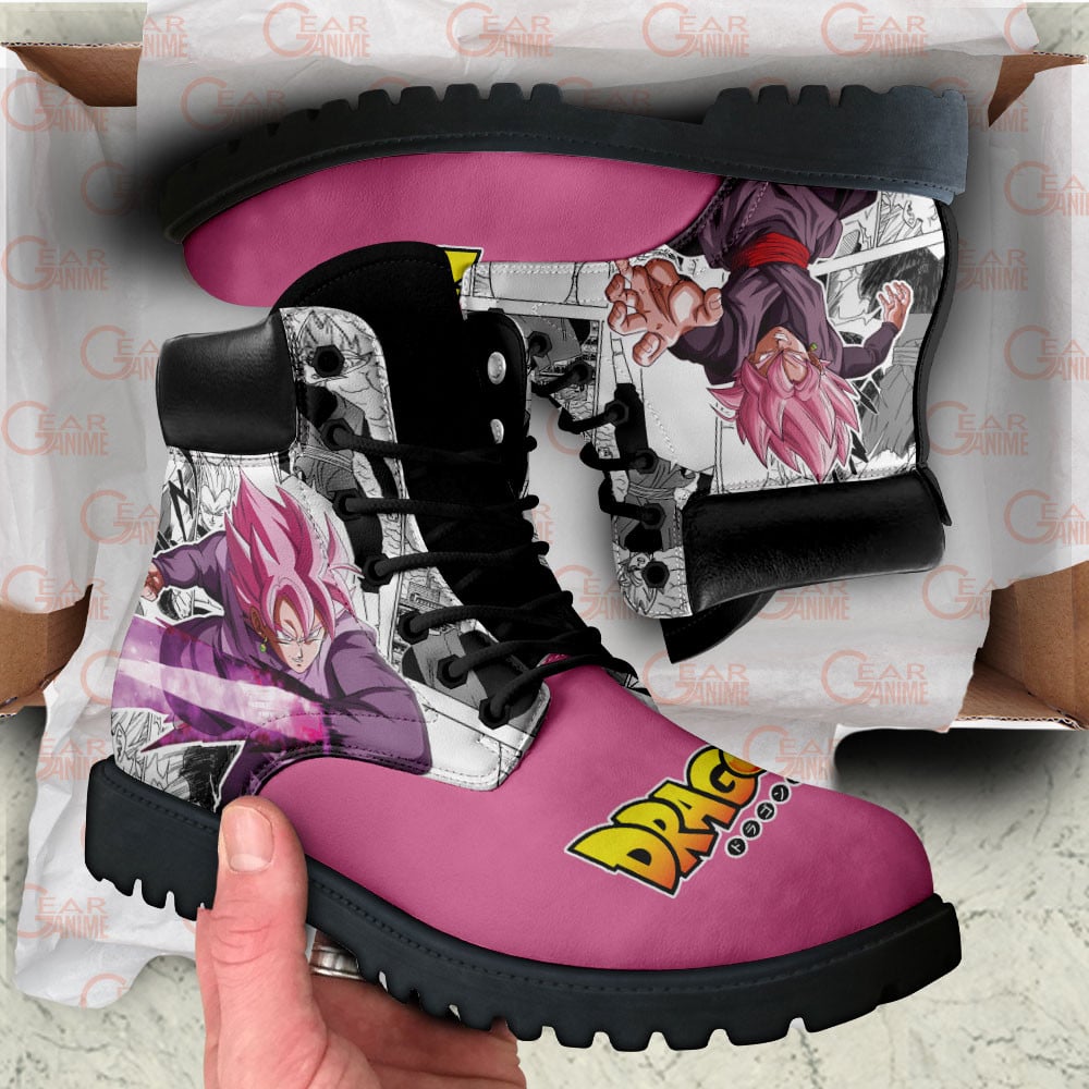 Dragon Ball Goku Black Rose Boots Custom Manga Anime Shoes