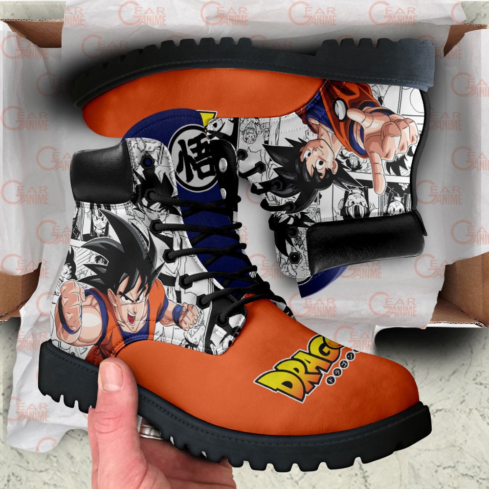 Dragon Ball Goku Boots Custom Manga Anime Shoes