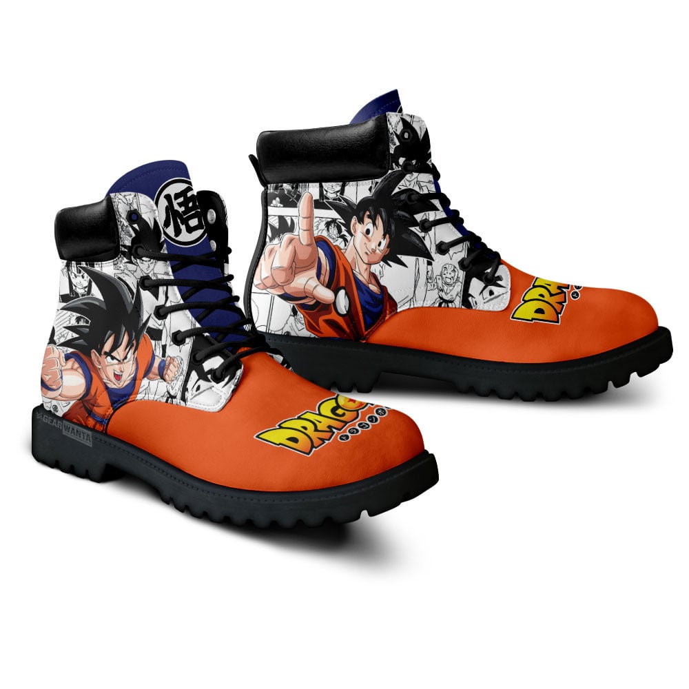 Dragon Ball Goku Boots Custom Manga Anime Shoes