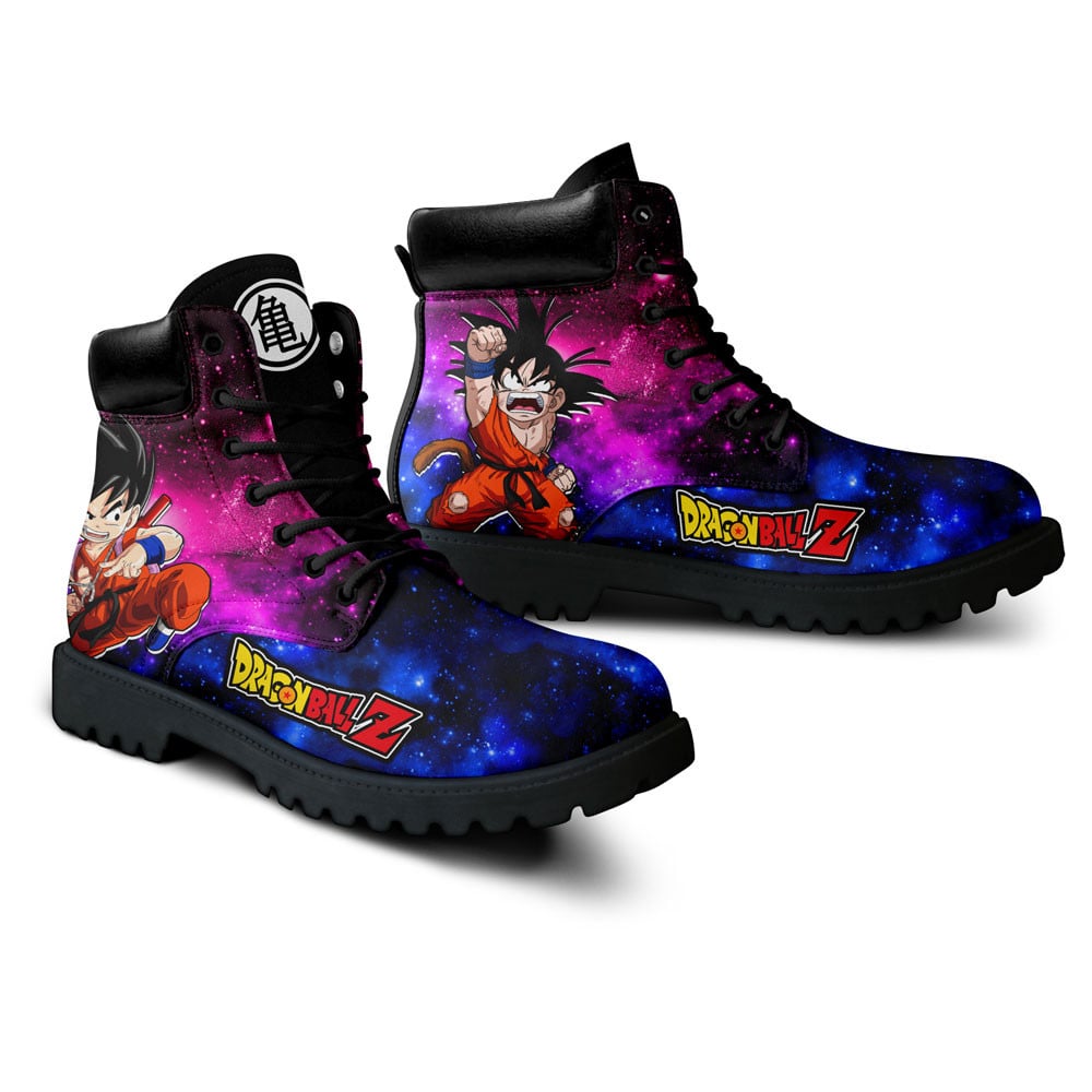 Dragon Ball Goku Kid Boots Anime Custom Shoes Galaxy Style