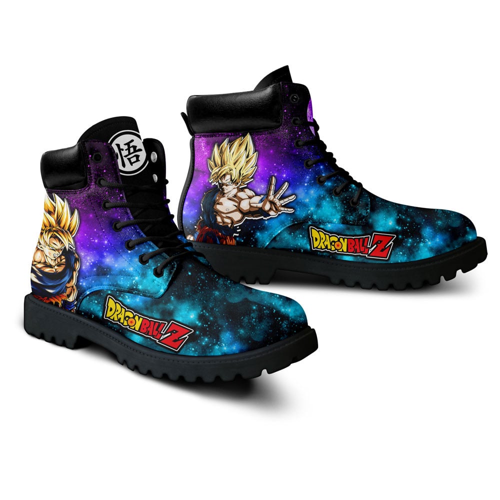 Dragon Ball Goku Super Saiyan Boots Anime Custom Shoes Galaxy Style