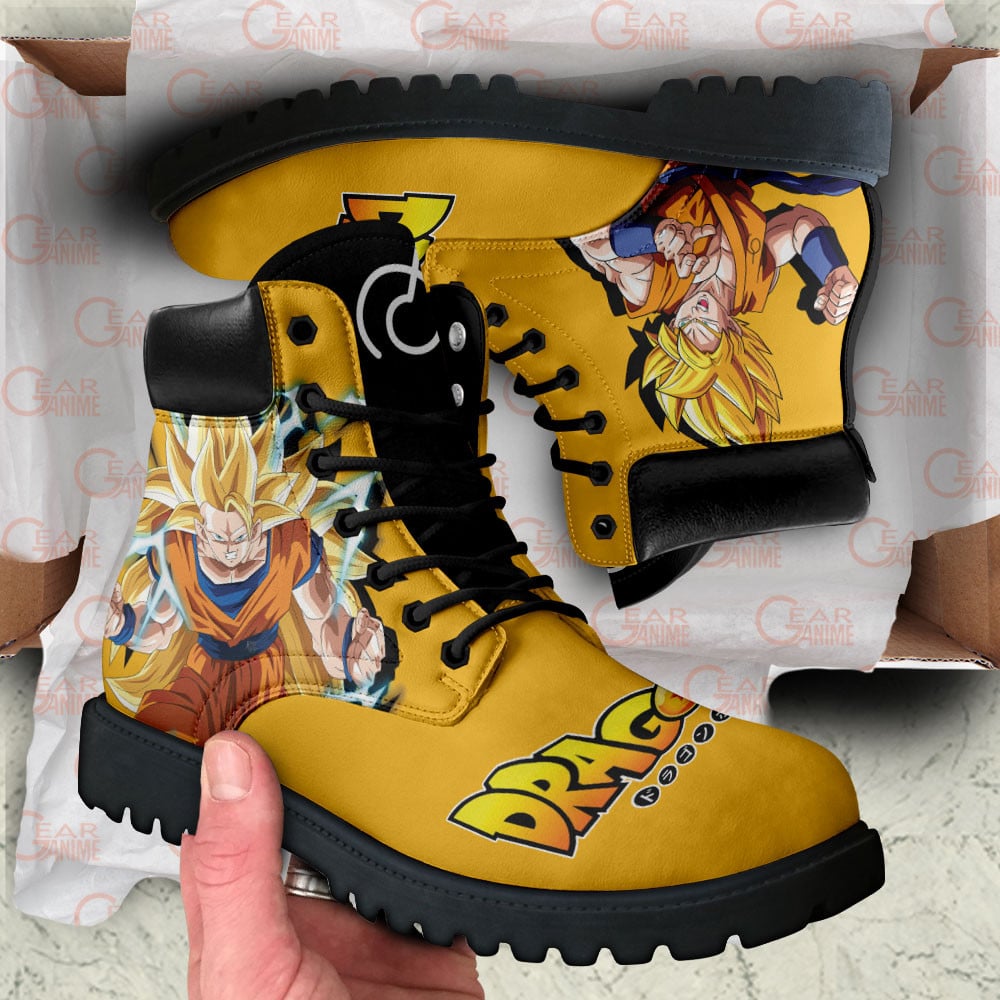 Dragon Ball Goku Super Saiyan Boots Anime Custom Shoes