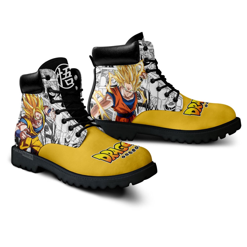 Dragon Ball Goku Super Saiyan Boots Custom Manga Anime Shoes