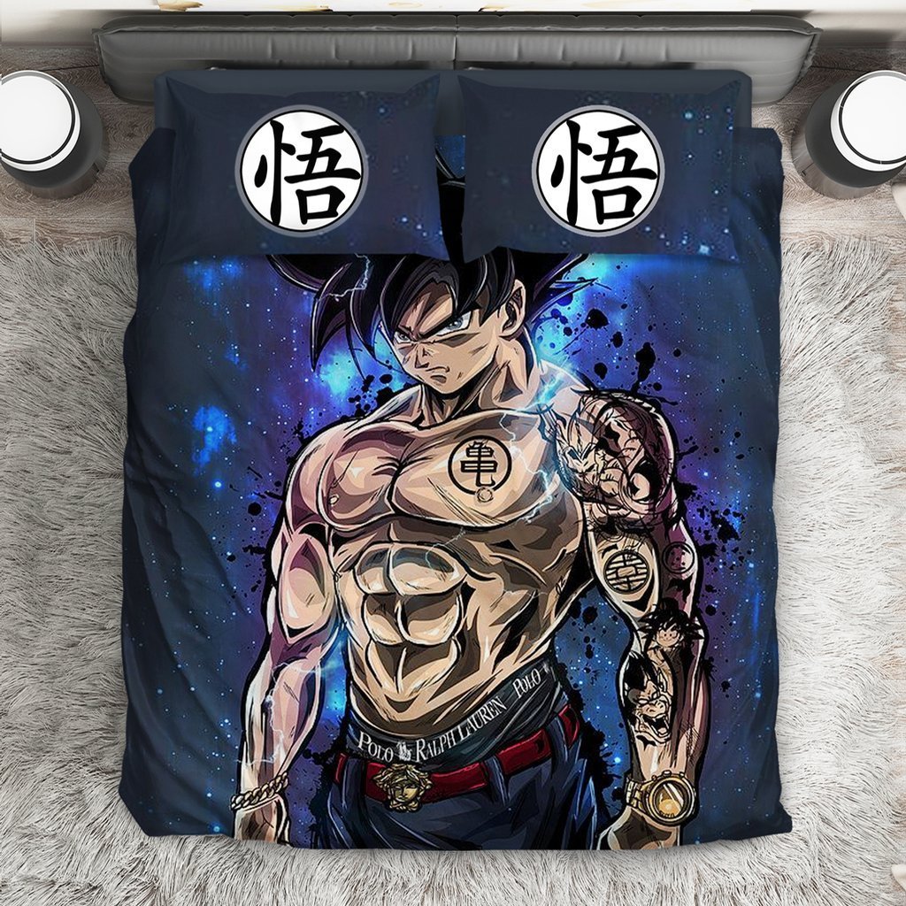 Dragon Ball Gokuuperaiyan Ultra Instinct 3D Customized Duvet Cover Bedding Set