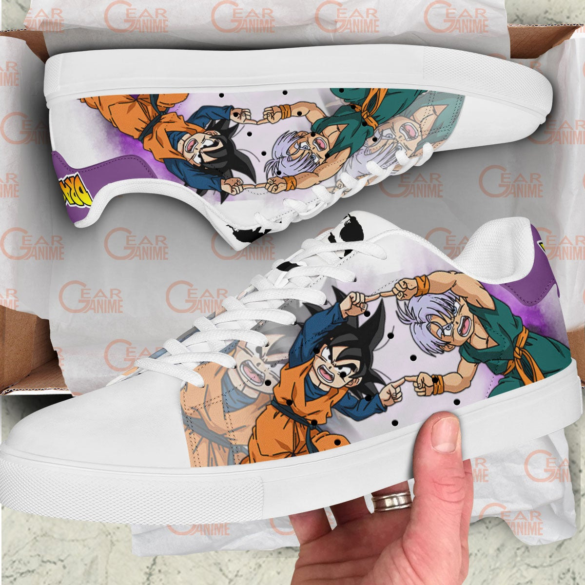 Dragon Ball Goten Trunks Fusion Skate Sneakers Custom Anime Shoes