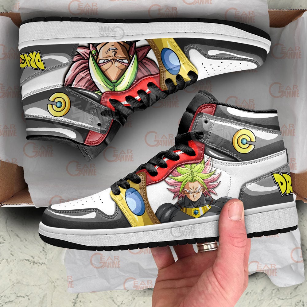 Dragon Ball Karoly Black Shoes For Anime Fans, Air Jordan Hightop