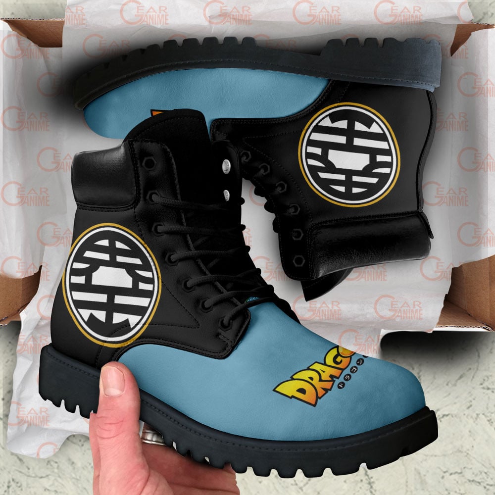 Dragon Ball King Kai Symbol Boots Anime Custom Shoes