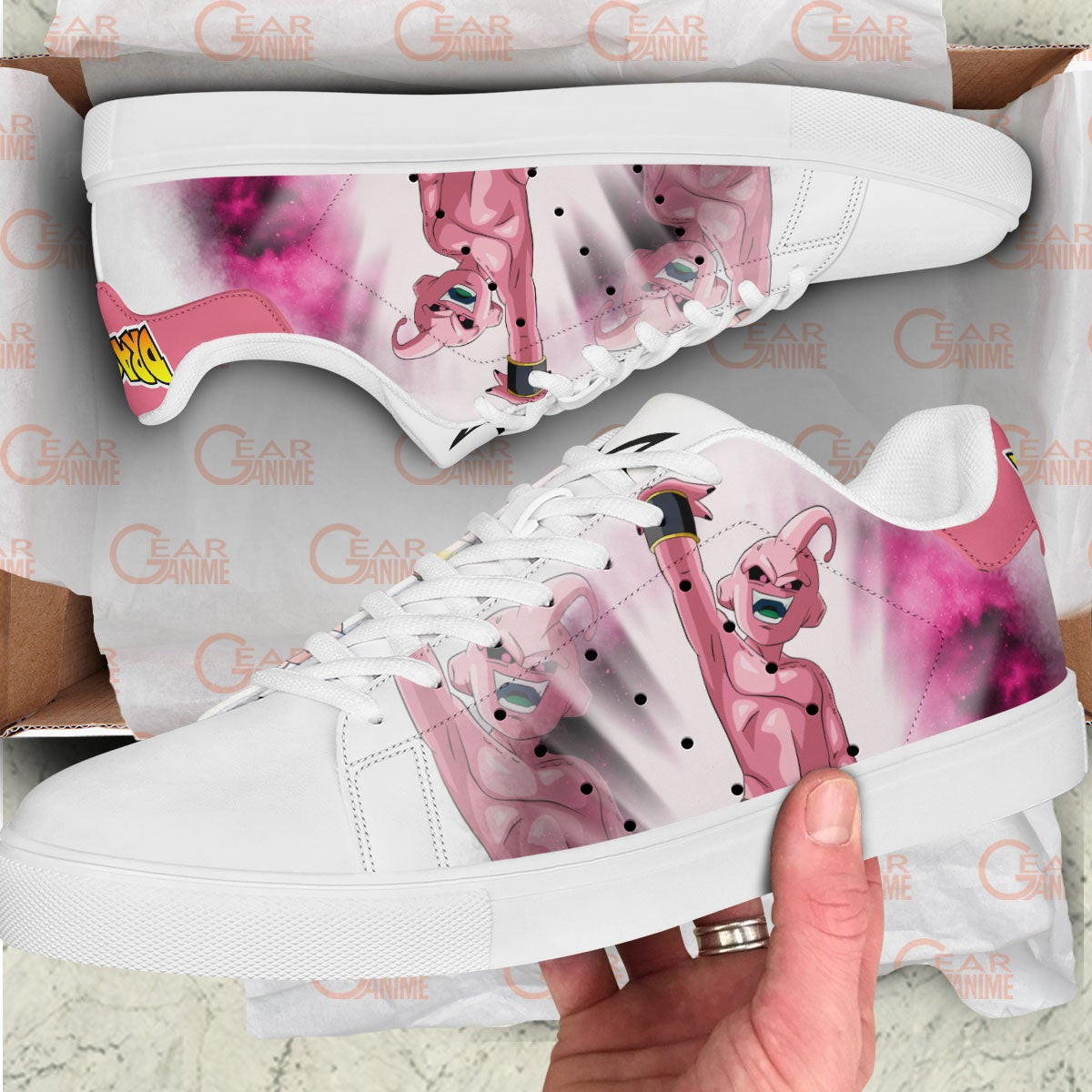 Dragon Ball Majin Buu Skate Sneakers Custom Anime Shoes