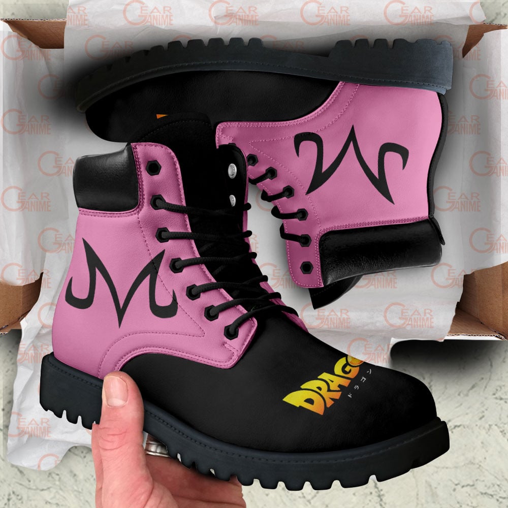 Dragon Ball Majin Buu Symbol Boots Anime Custom Shoes