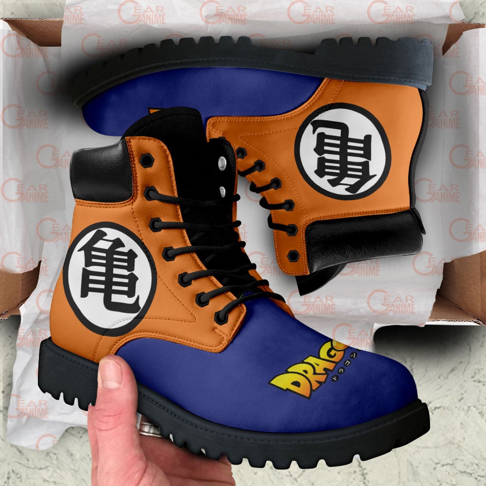 Dragon Ball Master Roshi Symbol Boots Anime Custom Shoes