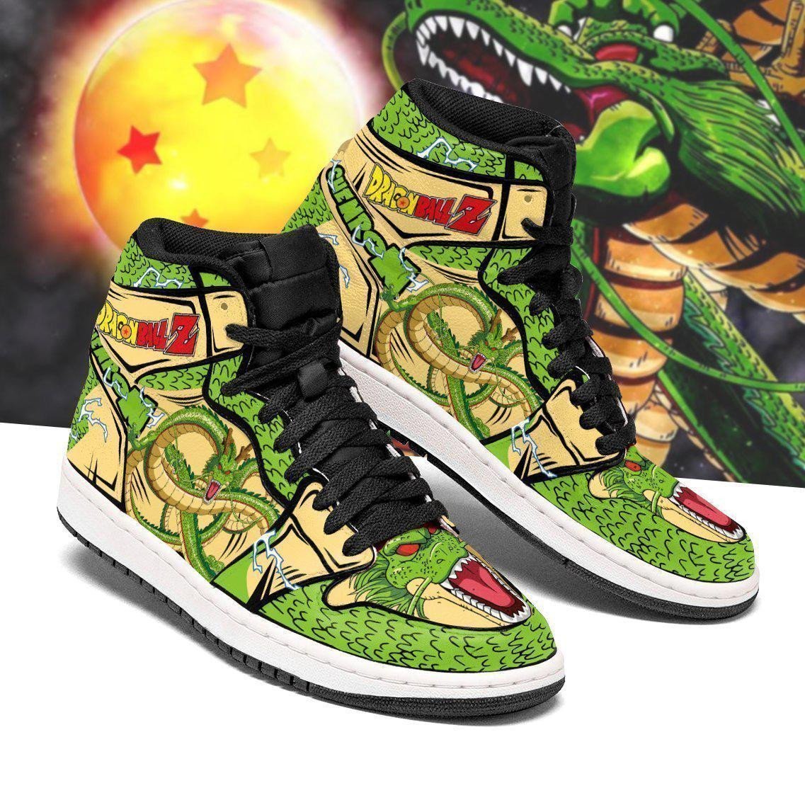 Dragon Ball Shenron Anime JD1s Sneakers For Fans, Air Jordan Hightop