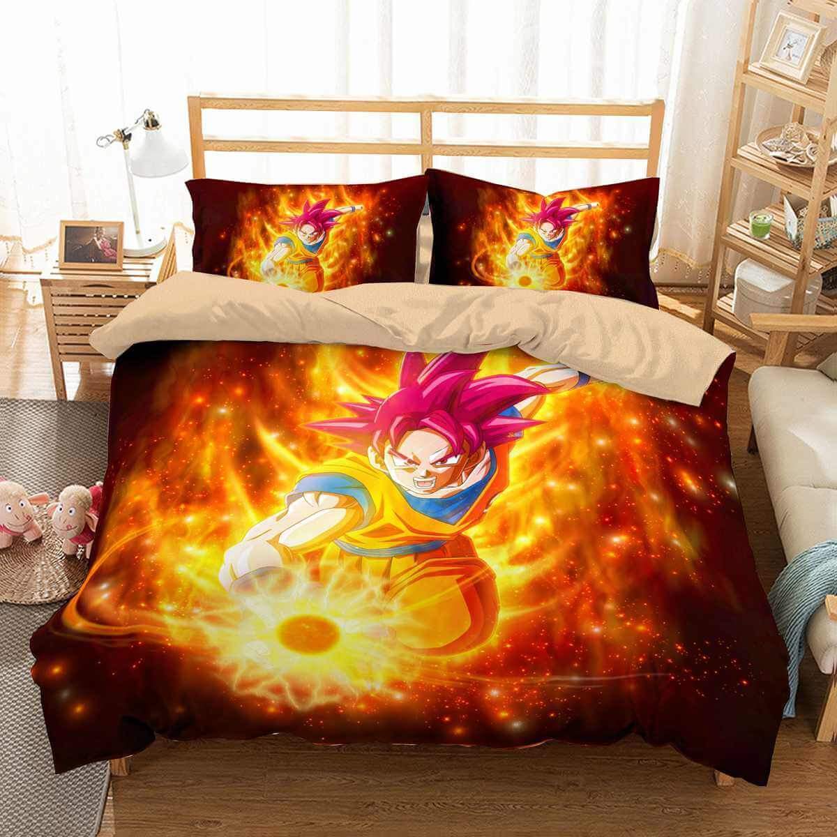 Dragon Ball Super 3D Customized Duvet Cover Bedding Set