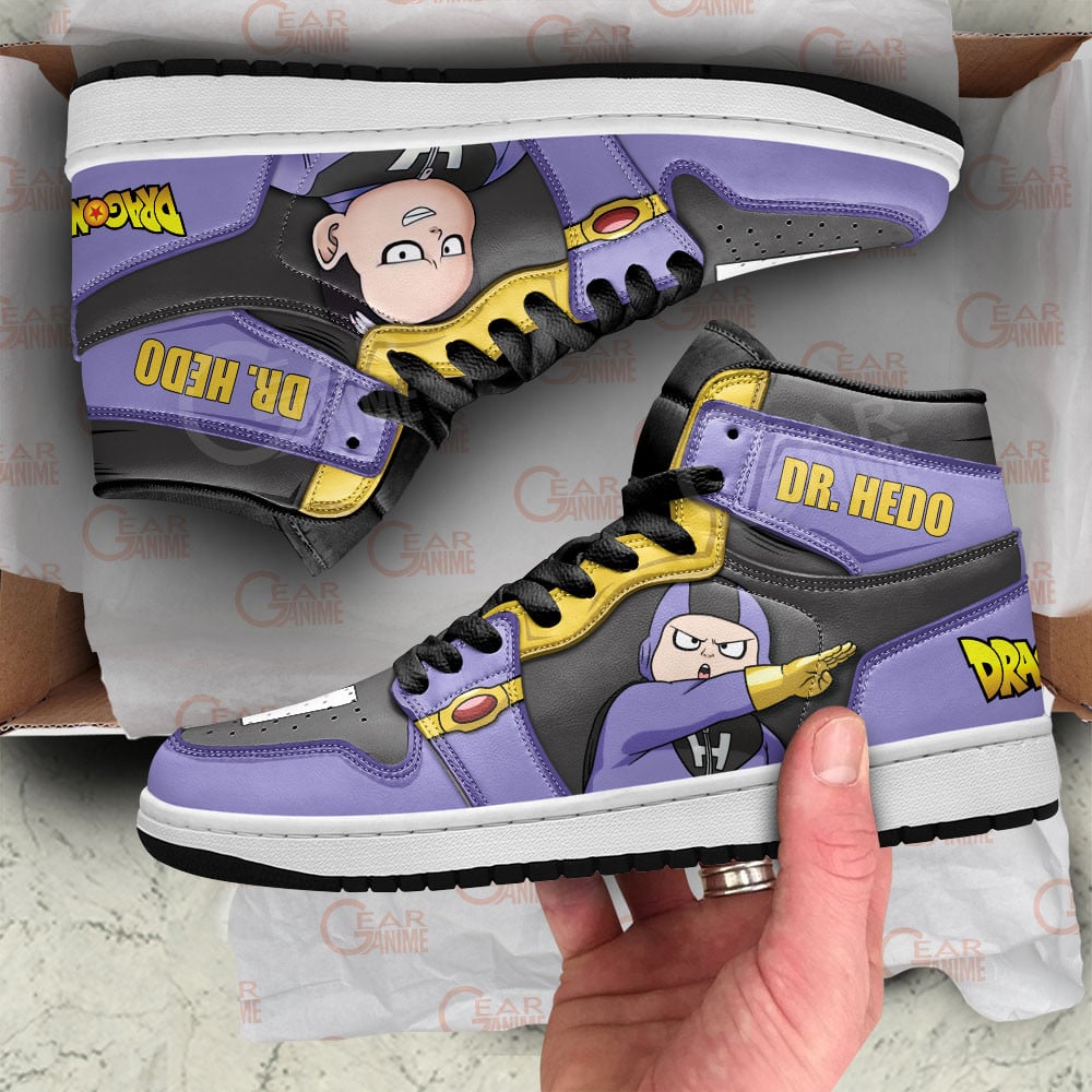 Dragon Ball Super Dr Hedo JD1s Sneakers Anime Shoes, Air Jordan Hightop