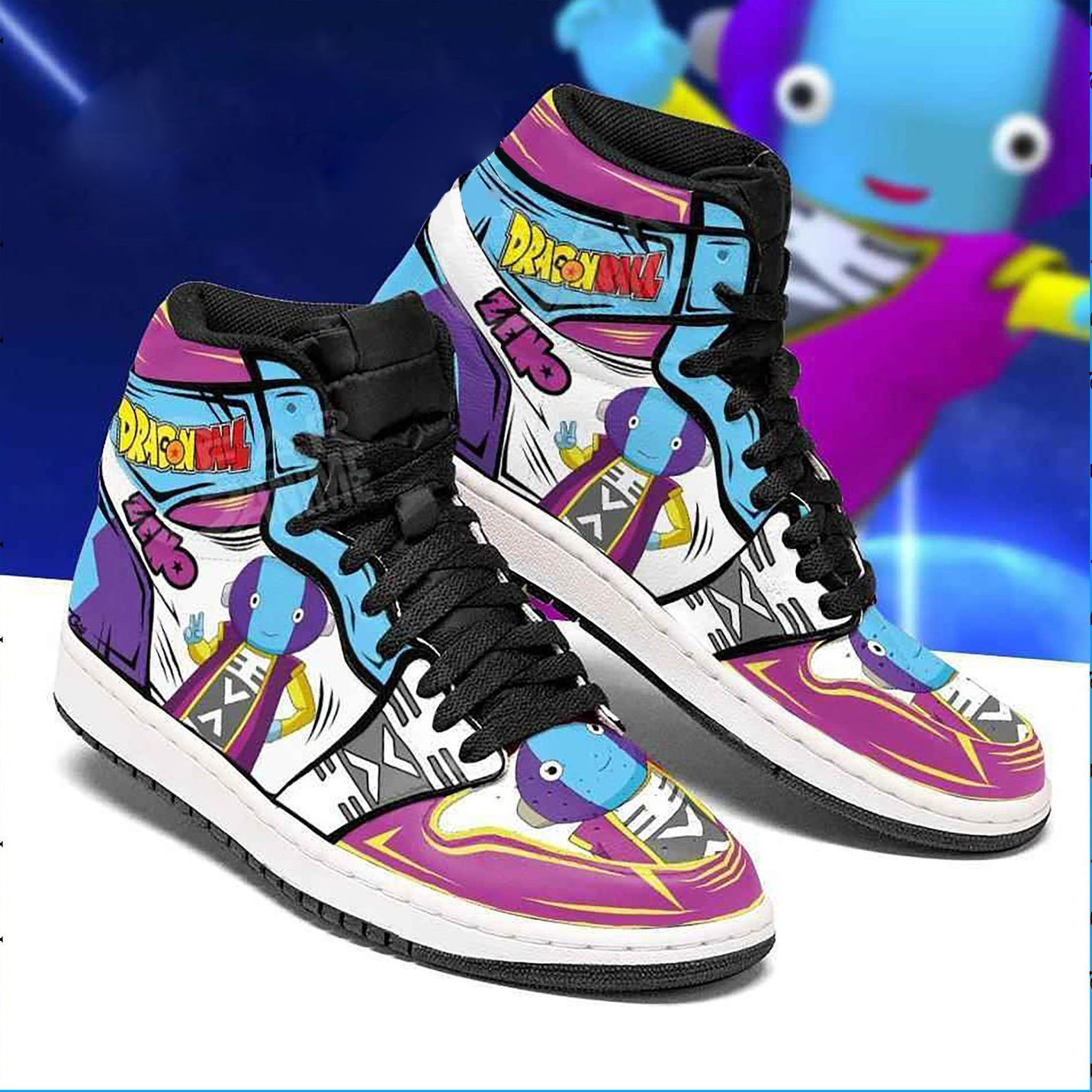 Dragon Ball Super Dragon Ball Z Anime 3 High Top Air Jordan Sneaker, Air Jordan Hightop