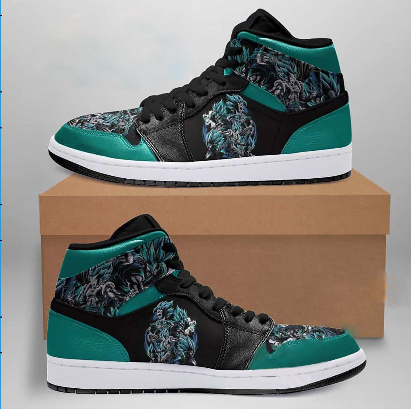 Dragon Ball Super Dragon Ball Z Anime 5 High Top Air Jordan Sneaker, Air Jordan Hightop