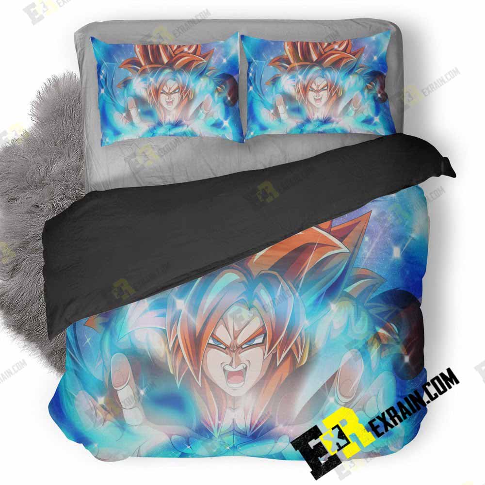 Dragon Ball Super Saiyan Anime 3H 3D Customized Duvet Cover Bedding Set