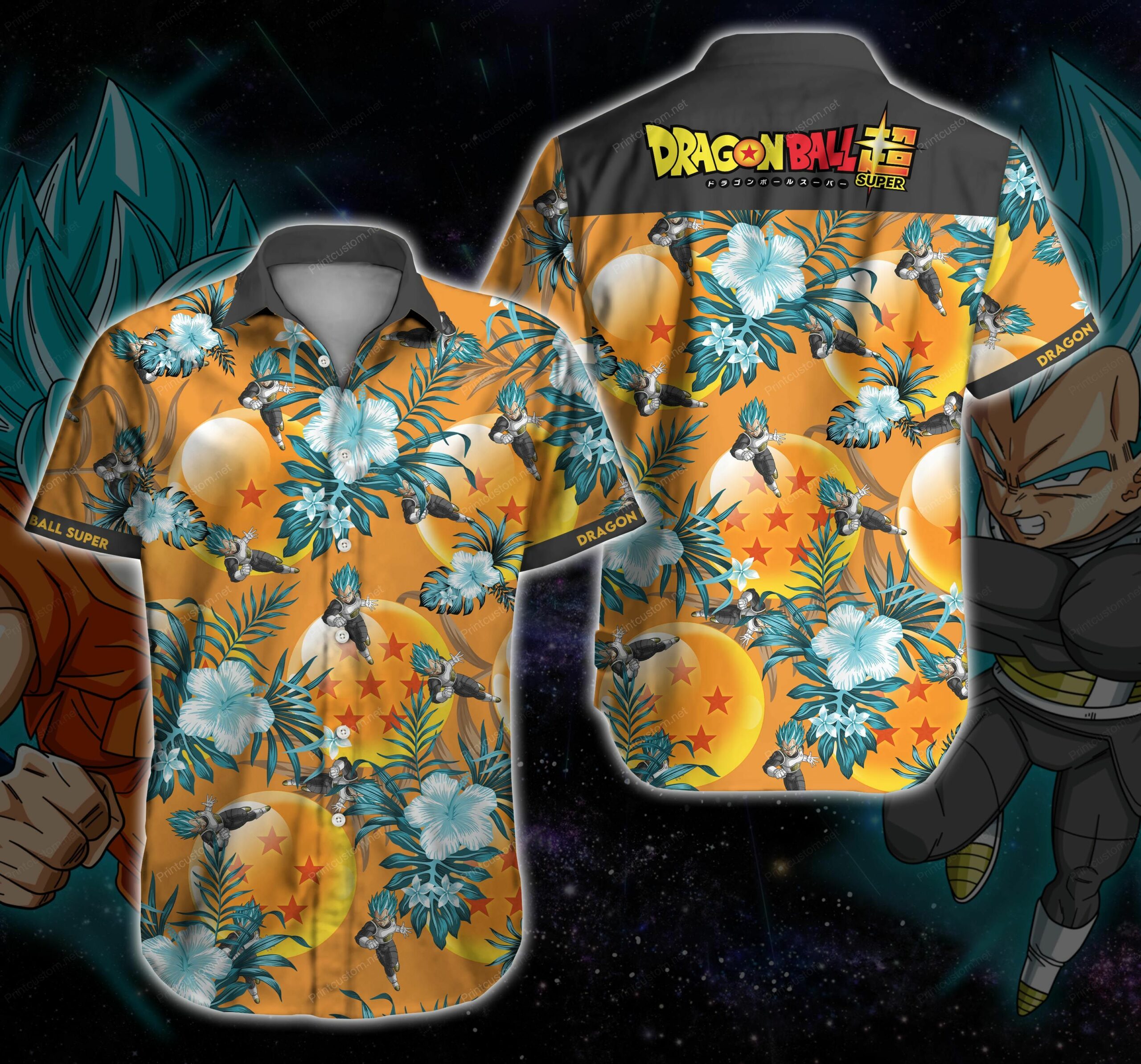 Dragon Ball Super Vegeta Hawaii Shirt 3D