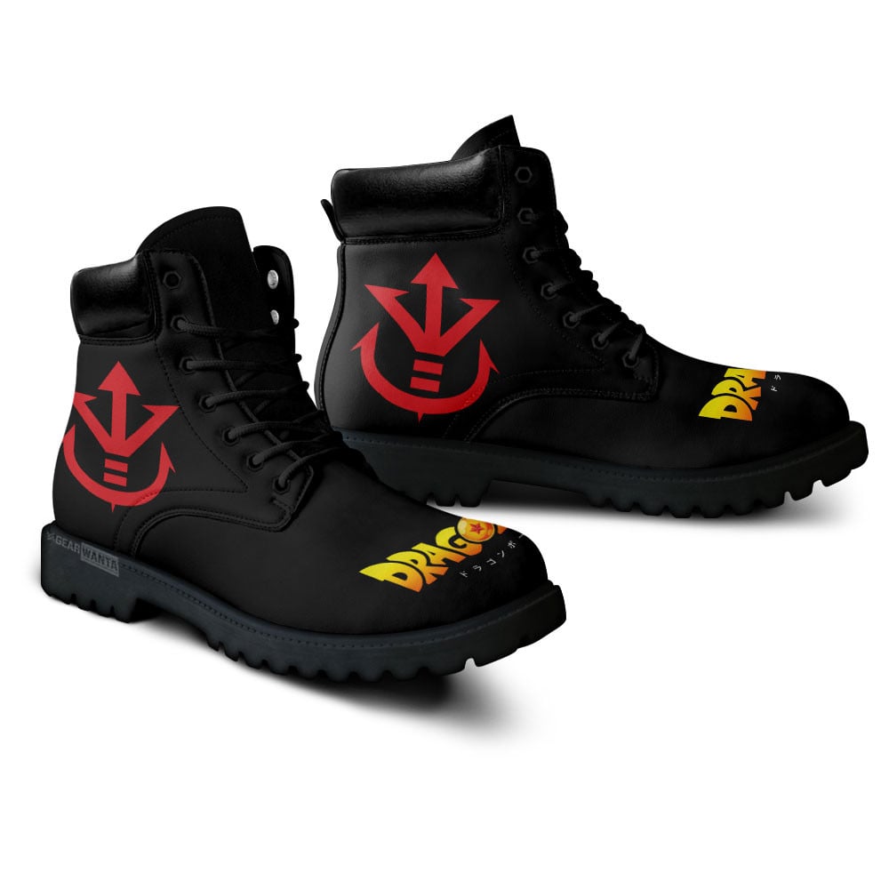 Dragon Ball The Saiyan Royal Family Symbol Boots Anime Custom Shoes