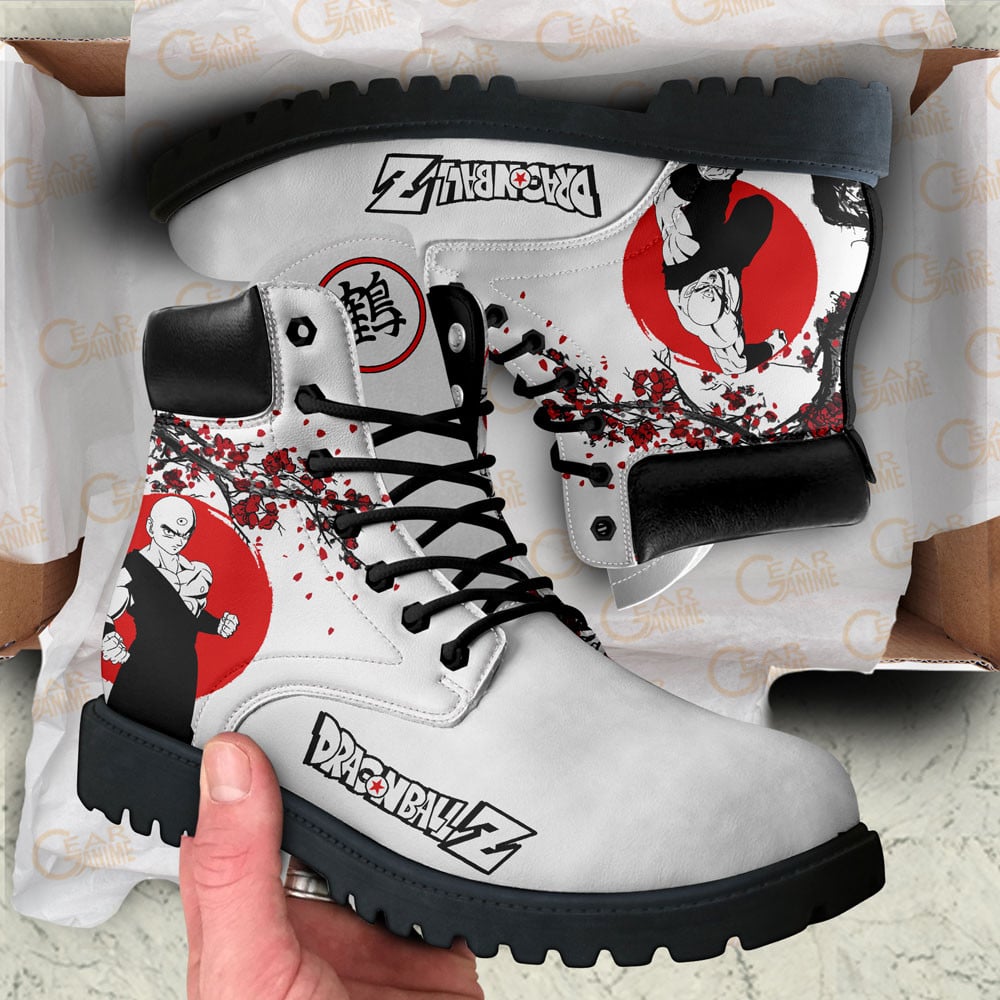 Dragon Ball Tien Shinhan Boots Anime Custom Shoes Japan Style