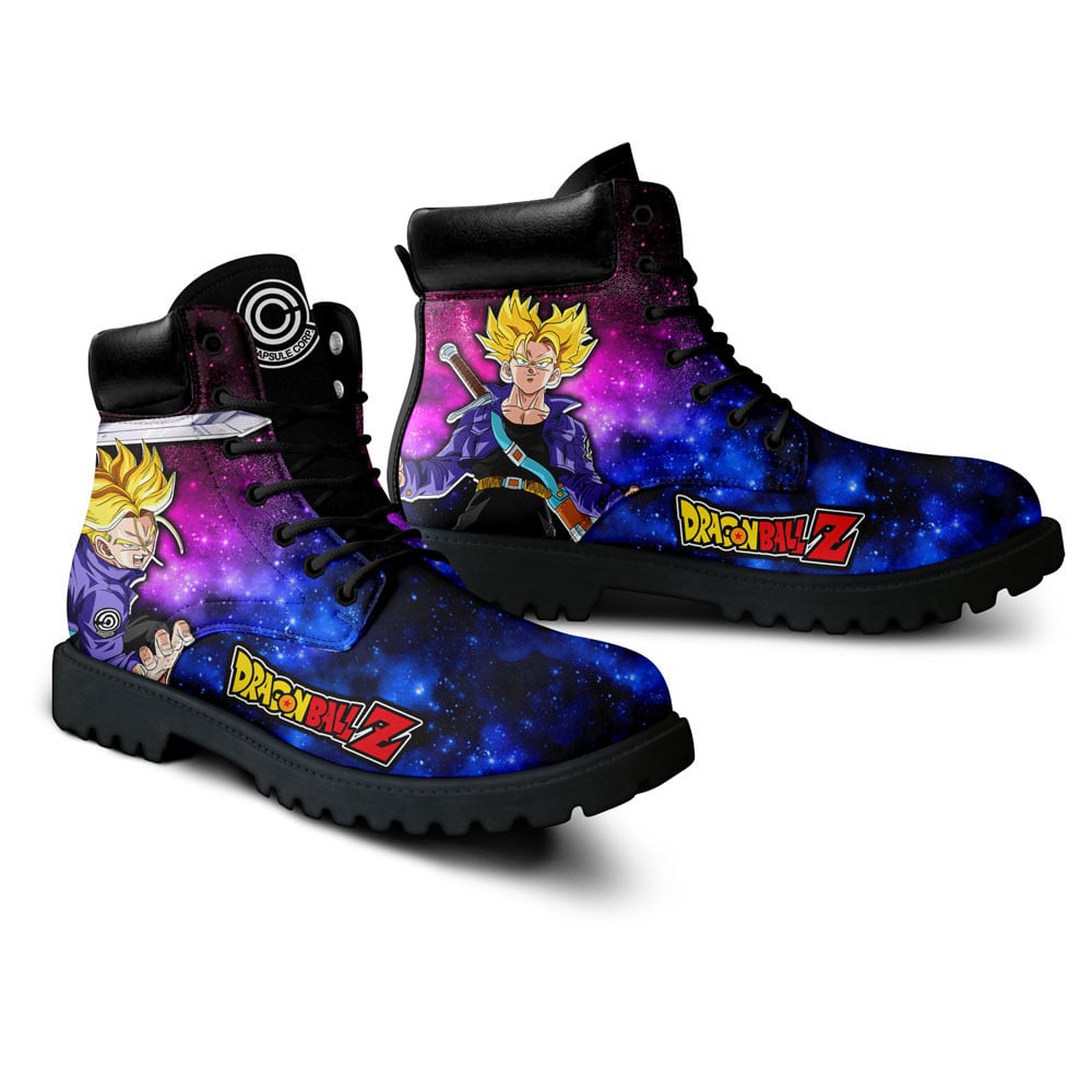 Dragon Ball Trunks Super Saiyan Boots Anime Custom Shoes Galaxy Style