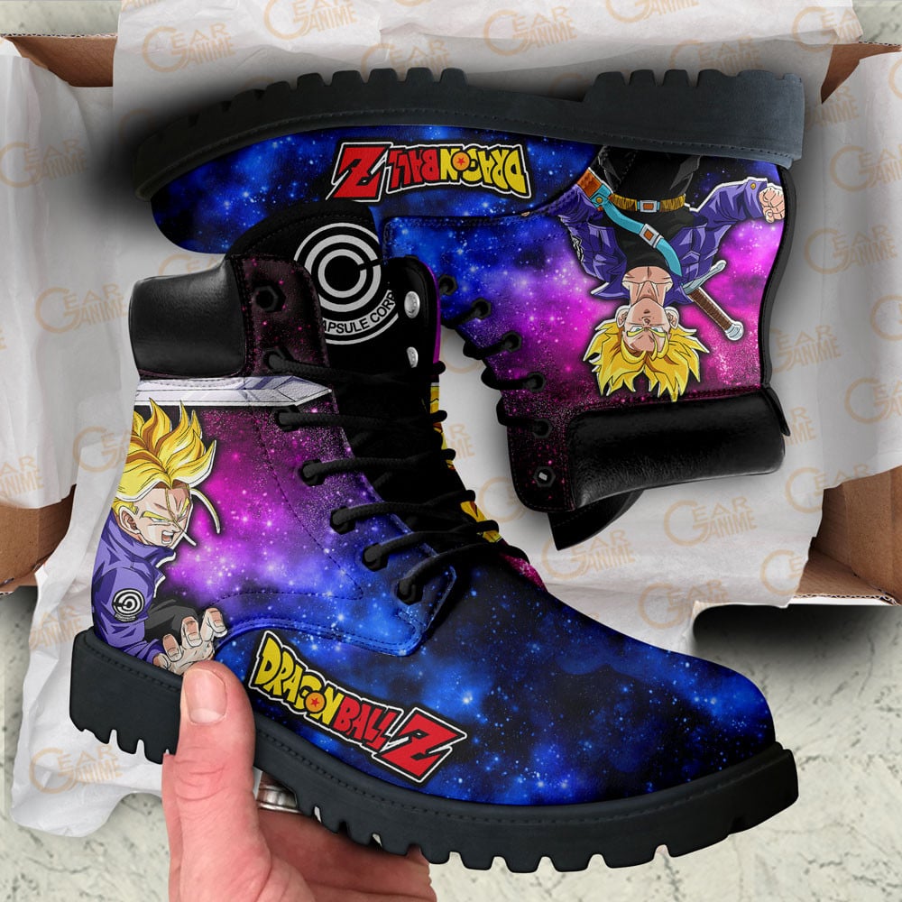 Dragon Ball Trunks Super Saiyan Boots Anime Custom Shoes Galaxy Style