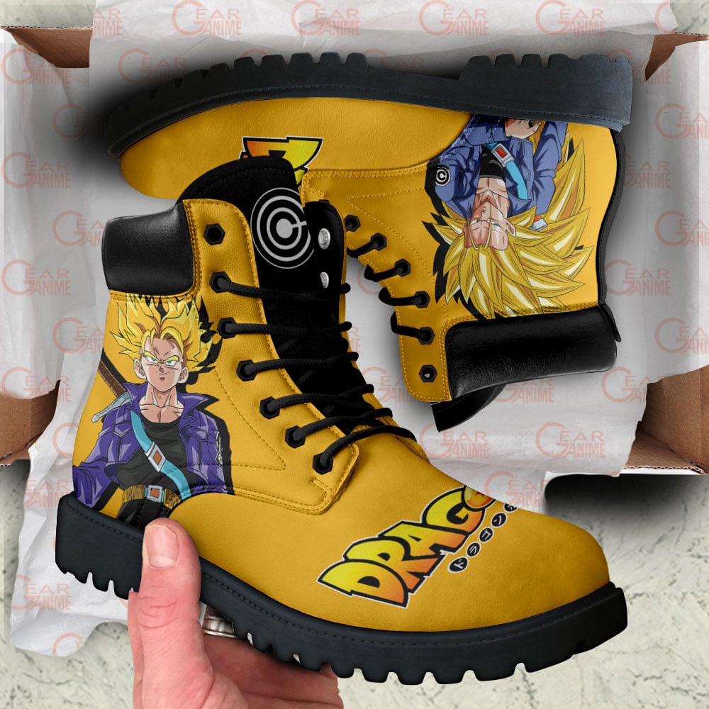 Dragon Ball Trunks Super Saiyan Boots Anime Custom Shoes