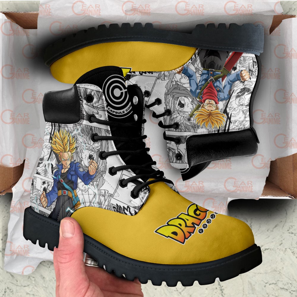 Dragon Ball Trunks Super Saiyan Boots Custom Manga Anime Shoes