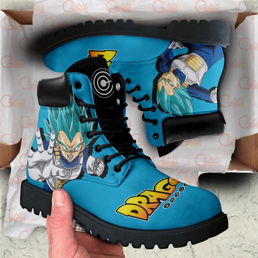 Dragon Ball Vegeta Blue Boots Anime Custom Shoes