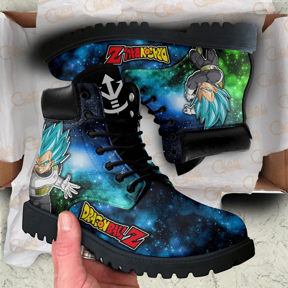 Dragon Ball Vegeta Blue Boots Anime Custom Shoes Galaxy Style