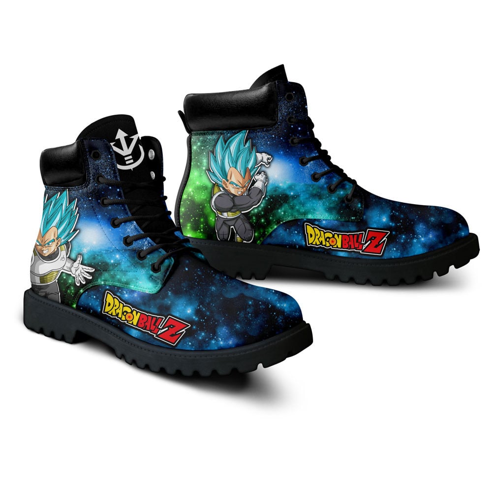 Dragon Ball Vegeta Blue Boots Anime Custom Shoes Galaxy Style