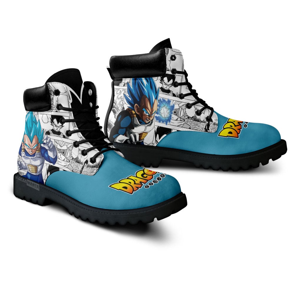 Dragon Ball Vegeta Blue Boots Custom Manga Anime Shoes