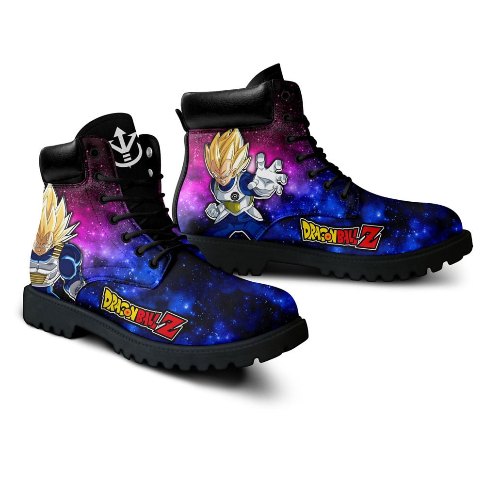 Dragon Ball Vegeta Super Saiyan Boots Anime Custom Shoes Galaxy Style