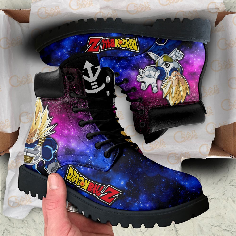 Dragon Ball Vegeta Super Saiyan Boots Anime Custom Shoes Galaxy Style