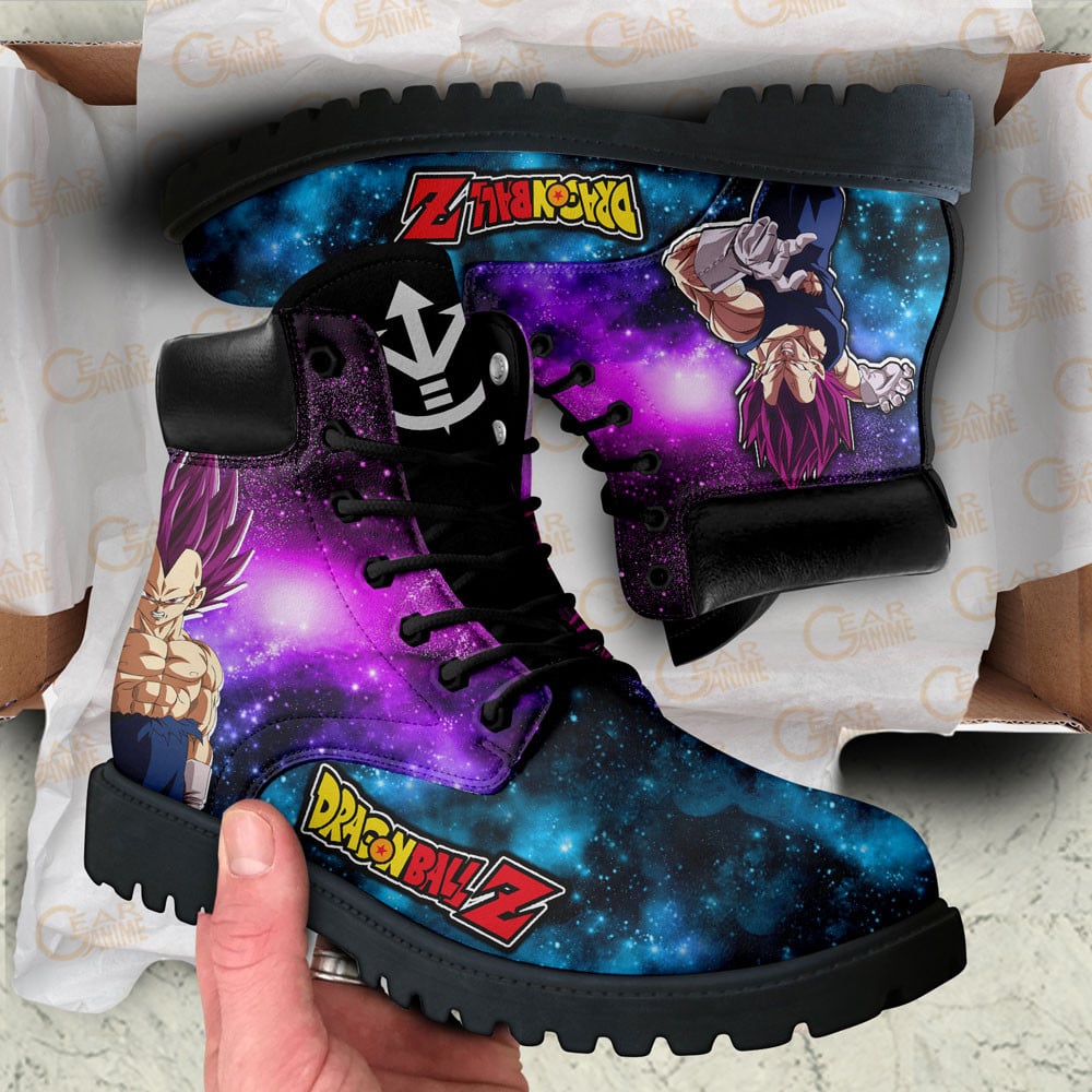 Dragon Ball Vegeta Ultra Ego Boots Anime Custom Shoes Galaxy Style