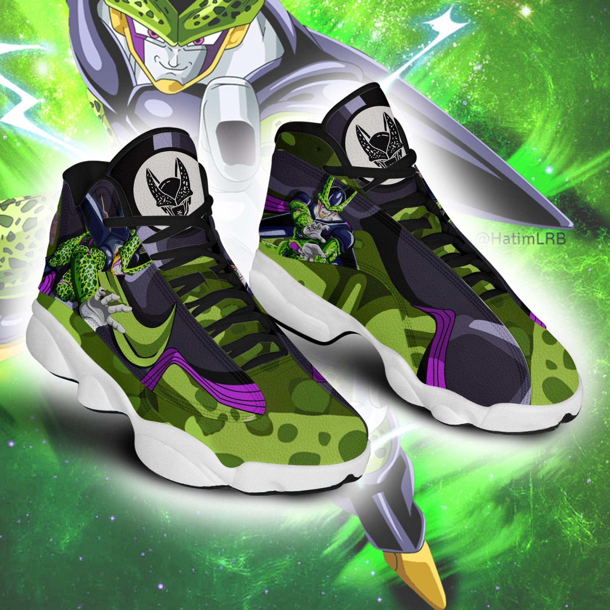 Dragon Ball Z Cell JD13 Sneakers Custom For Anime Fans