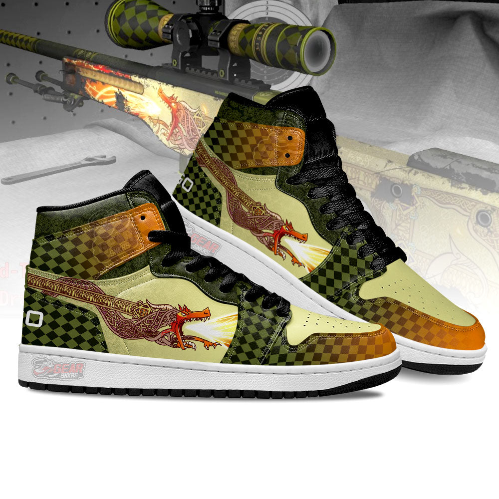 Dragon Lore Counter-Strike Skins JD Sneakers Shoes For Fans, Air Jordan Hightop