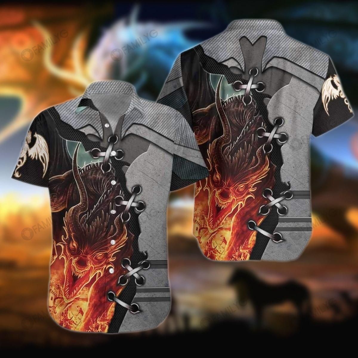 Dragon Shirt – Tattoo And Dungeon Dragon Unisex Hawaiian Shirt