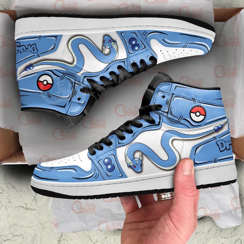 Dragonair JD1s Sneakers Pokemon Anime Shoes, Air Jordan Hightop