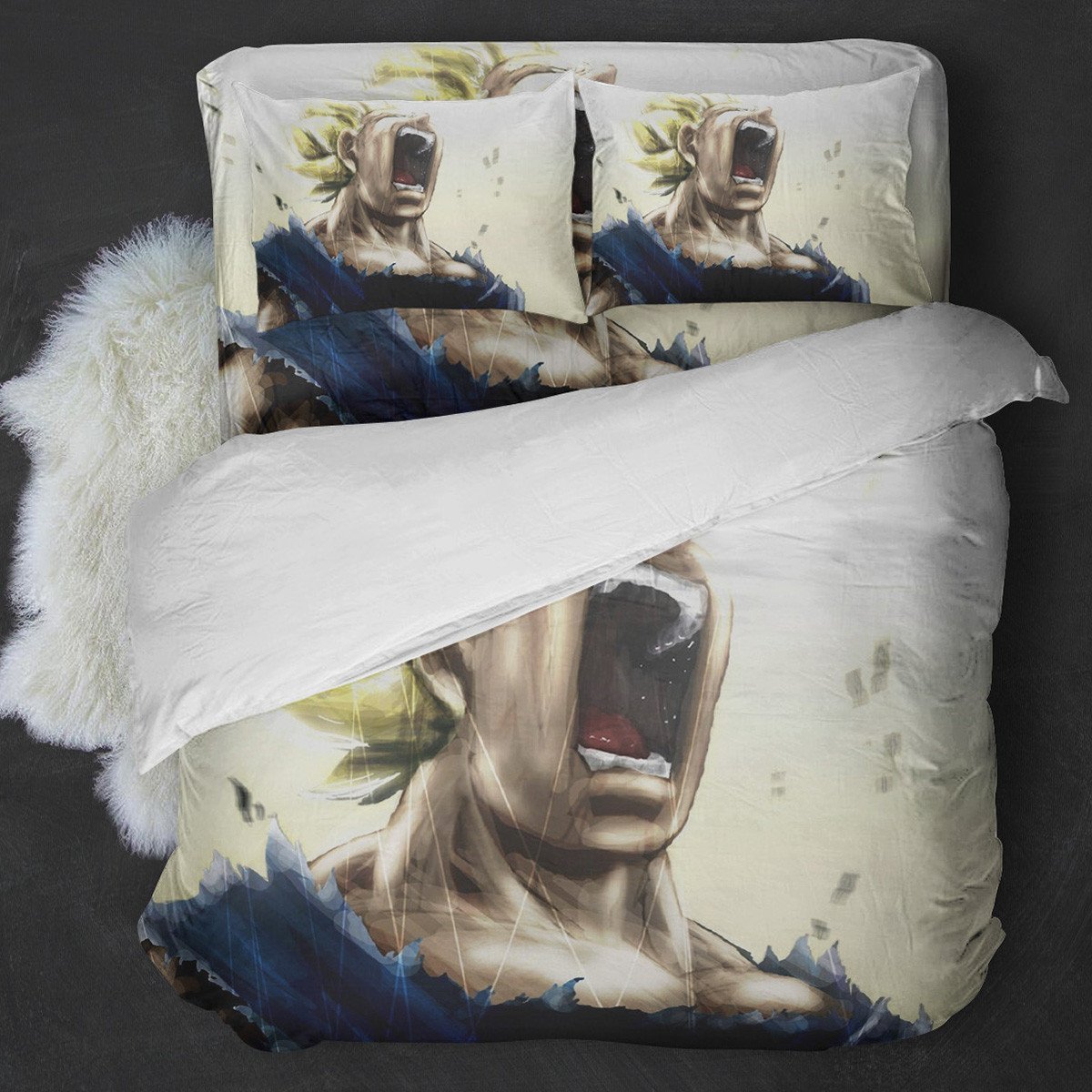 Dragonball Super Saiyan Duvet Cover Bedding Set