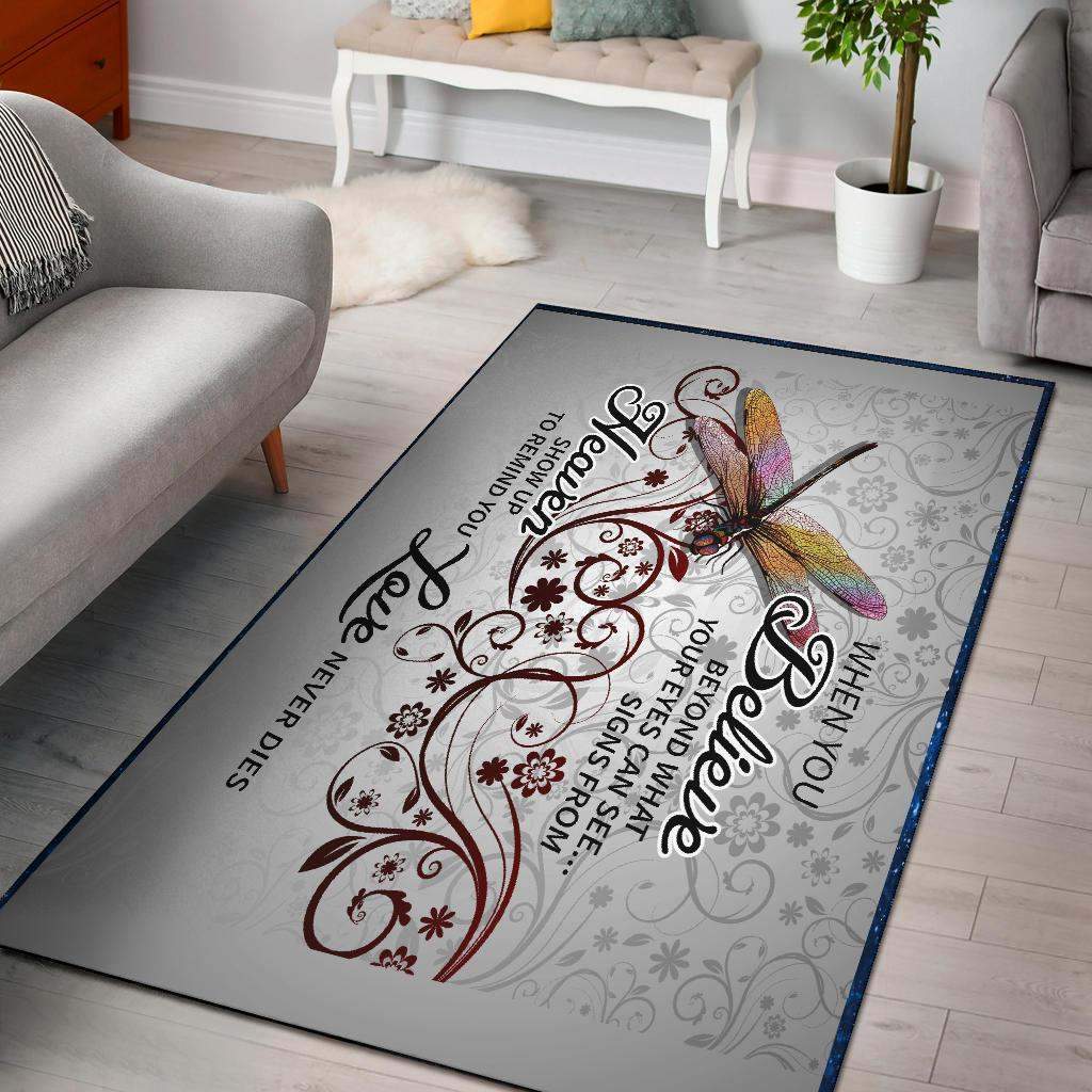 Dragonfly Believe Limited Edition Rectangle Rug